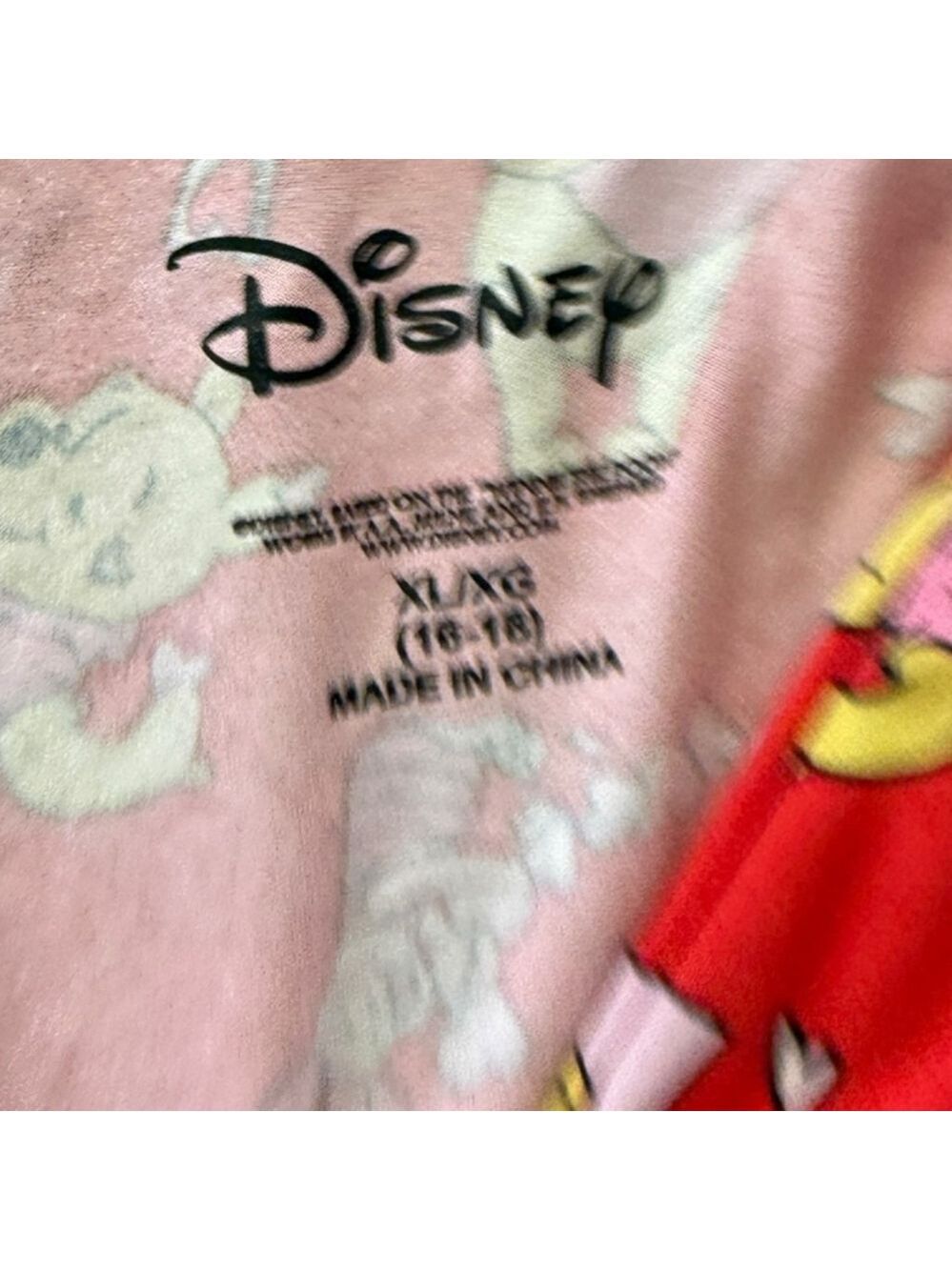 Disney Winnie the Pooh Red Valentine Pajama Short Set Extra Large - Picture 6 of 8